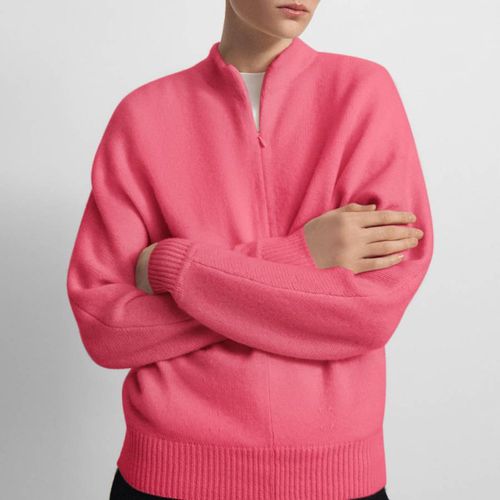 Pink Half Zip Cashmere Jumper - Theory - Modalova
