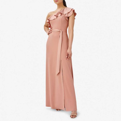 Blush One Shoulder Gown - Adrianna Papell - Modalova