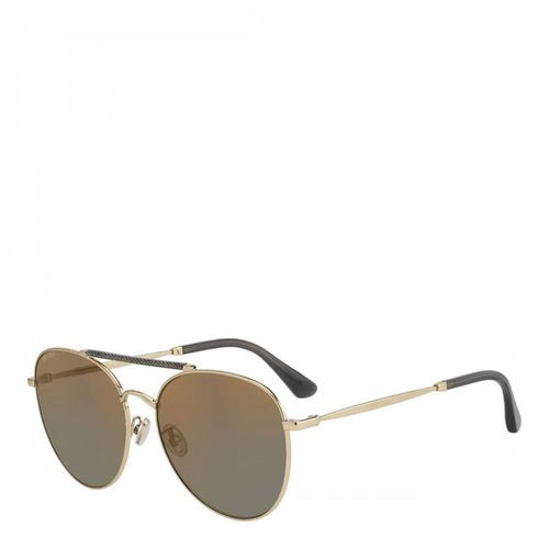 Unisex Gold Abbie Sunglasses 61mm - Jimmy Choo - Modalova