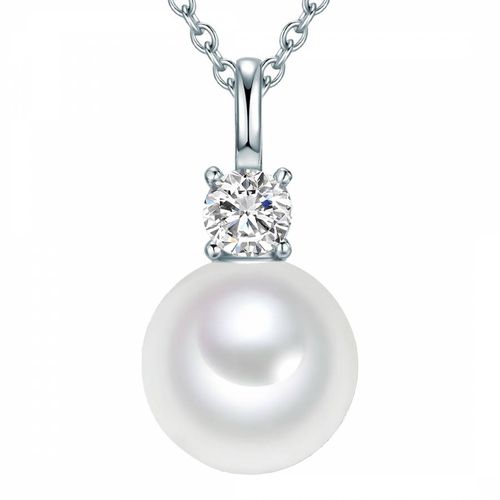 Silver Drop Pearl Pendant Necklace - Lindenhoff - Modalova