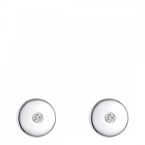 Silver Circle Stud Earrings - Lindenhoff - Modalova