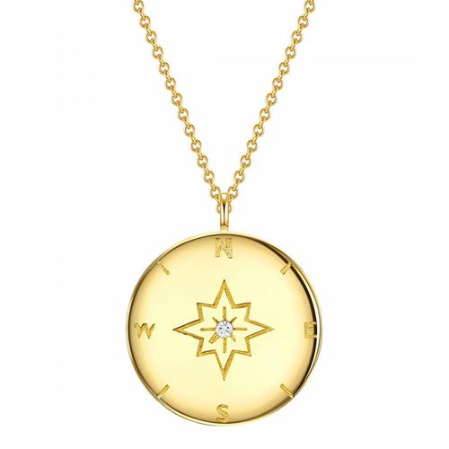 Gold Pendant Diamond Necklace - Lindenhoff - Modalova