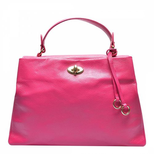 Magenta Leather Handbag - Luisa Vannini - Modalova