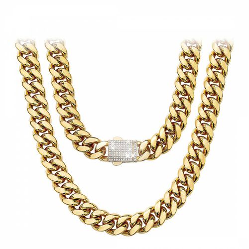 K Chain Link Cz Clasp Necklace - Stephen Oliver - Modalova