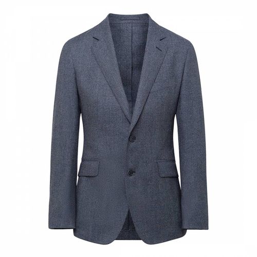 Navy Tailored Wool Jacket - Hackett London - Modalova