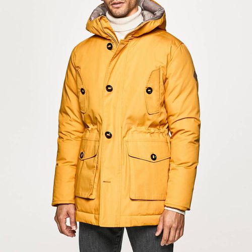 Yellow Hooded Park Coat - Hackett London - Modalova