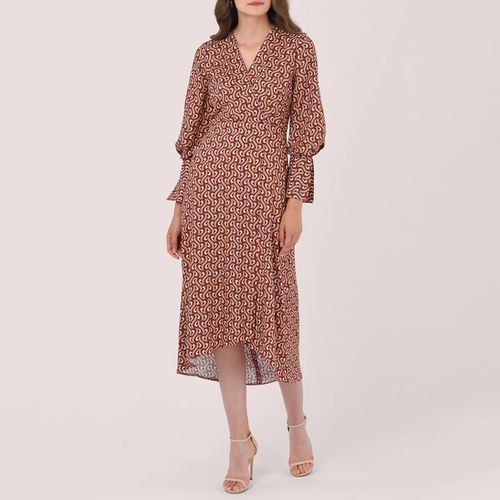 Multi Printed Wrap Dress - Closet - Modalova