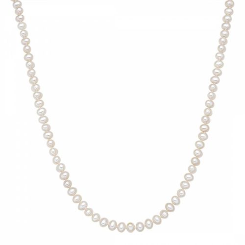 White Pearl Freshwater Cultured Pearl Necklace - Perldor - Modalova