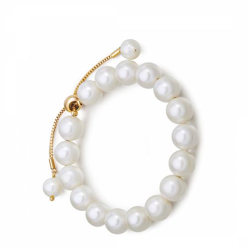 Gold Shell Pearl Bracelet - Perldor - Modalova