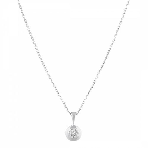 White Gold 'Bombe' Diamond Pendant Necklace - Artisan Joaillier - Modalova