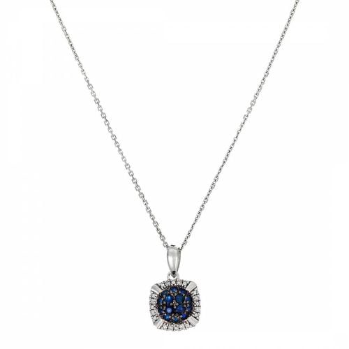 White Gold 'Manado' Sapphire Pendant Necklace - Artisan Joaillier - Modalova