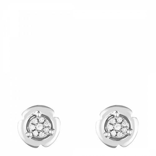 White Gold 'Round & Round' Diamond Earrings - Artisan Joaillier - Modalova