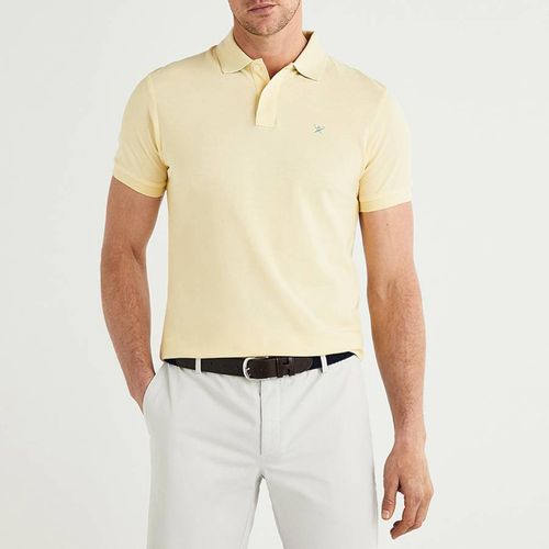 Yellow Slim Cotton Polo Shirt - Hackett London - Modalova
