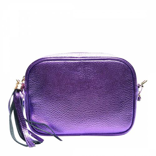 Purple Leather Crossbody Bag - Renata Corsi - Modalova