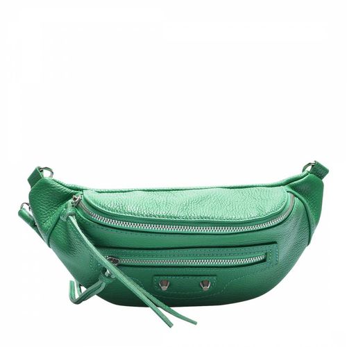 Green Leather Crossbody Bag - Carla Ferreri - Modalova