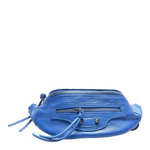 Blue Italian Leather Crossbody bag - Carla Ferreri - Modalova