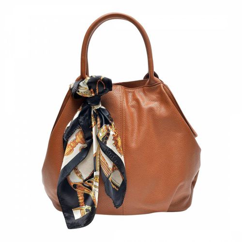 Italian Leather Top Handle Bag - Carla Ferreri - Modalova