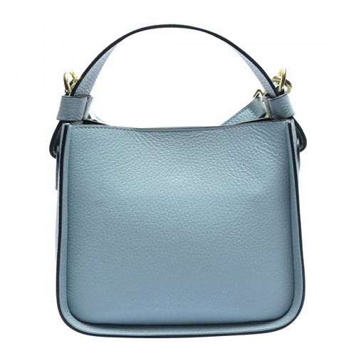 Blue Italian Leather Top Handle Bag - Carla Ferreri - Modalova