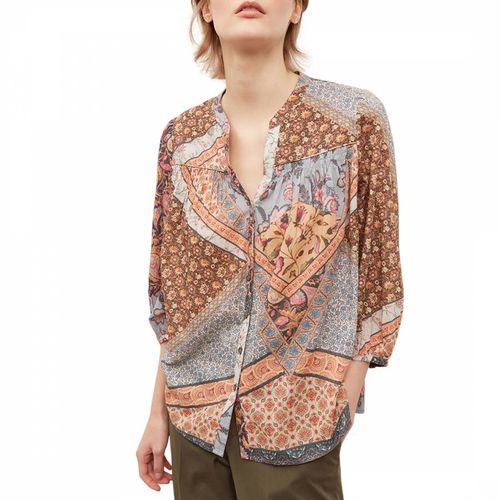 Multi Nubia Cotton Printed Blouse - Gerard Darel - Modalova