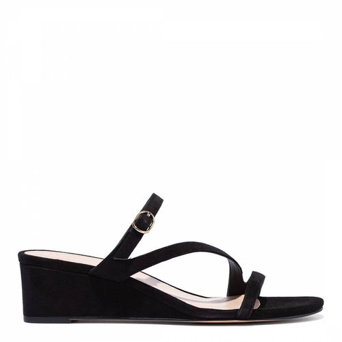 Black Align II Buckle Wedge Mules - Stuart Weitzman - Modalova