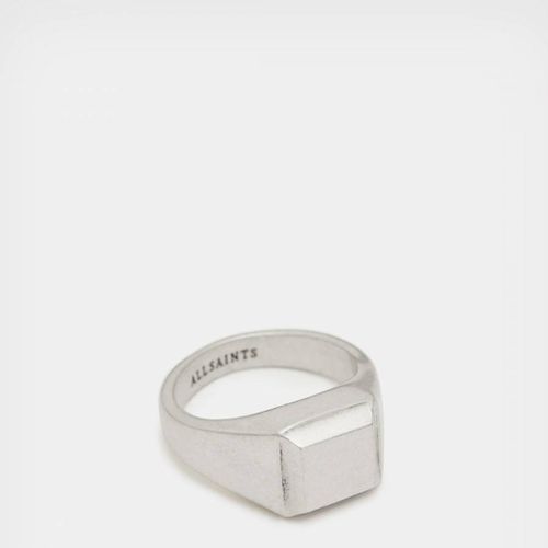 Warm Silver Ivan Stud Ring - AllSaints - Modalova