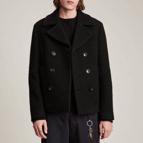 Black Eds Wool Blend Peacoat - AllSaints - Modalova