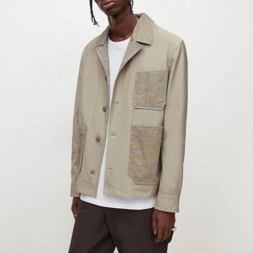 Light Taupe Namiko Reversible Cotton Jacket - AllSaints - Modalova