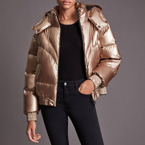 Rose Mika Metallic Puffer Jacket - AllSaints - Modalova