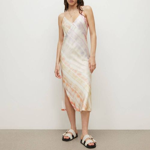 Melody Printed Silk Blend Slip Dress - AllSaints - Modalova