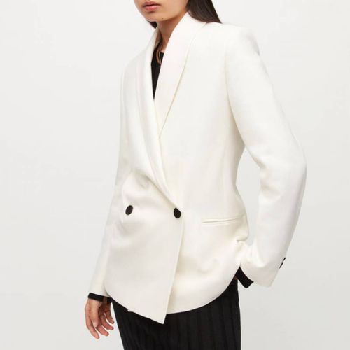White Lalia Wool Blend Blazer - AllSaints - Modalova