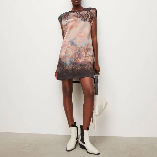 Mika Graphic Print Cotton Blend Dress - AllSaints - Modalova