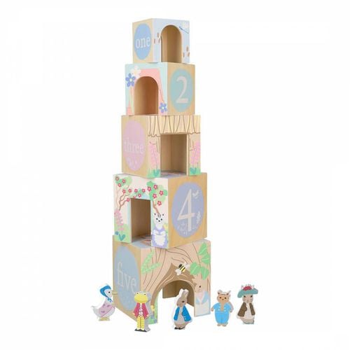 Peter Rabbit Wooden Stacking Cubes - Orange Tree Toys - Modalova