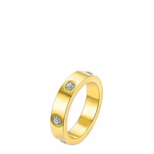 K Gold Embellished Polished Ring - Chloe Collection by Liv Oliver - Modalova