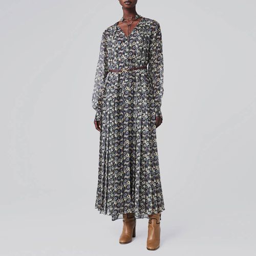 Silk Floorlength Pleated Shirt Dress - Victoria Beckham - Modalova