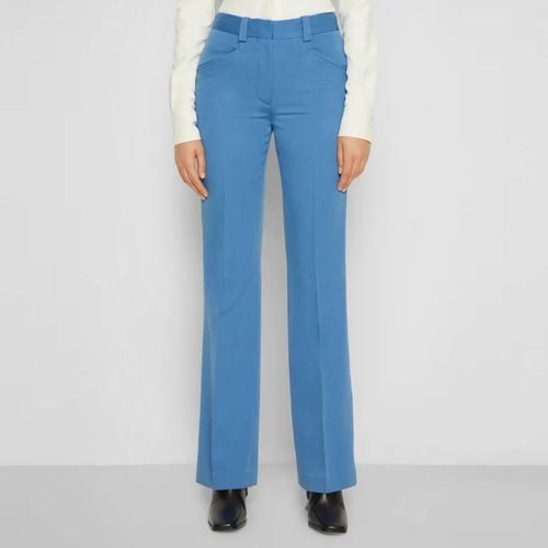 Light Cotton Straight Leg Trousers - Victoria Beckham - Modalova