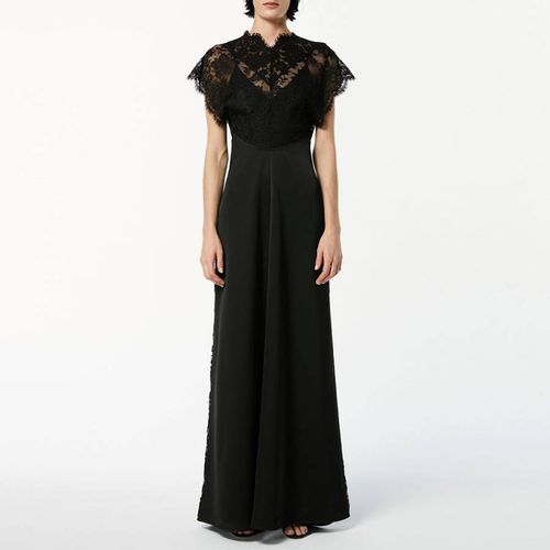 Black Lace Top Floorlength Dress - Victoria Beckham - Modalova