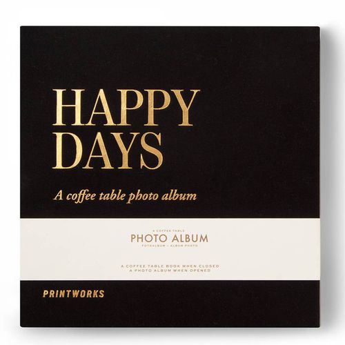 Happy Days Photo Album Small Black - Printworks - Modalova
