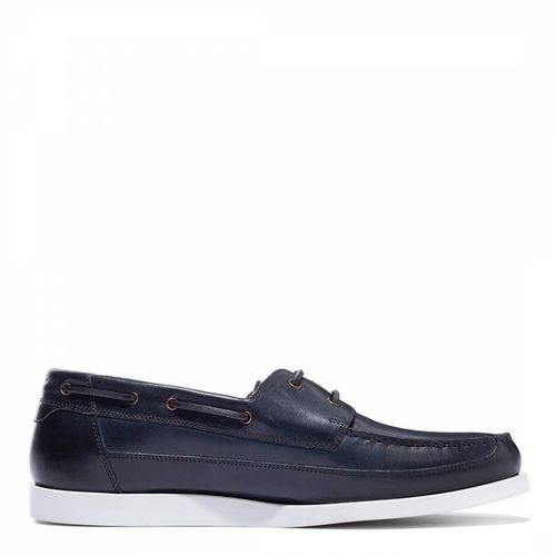 Navy Orkney Leather Boat Shoe - Oliver Sweeney - Modalova