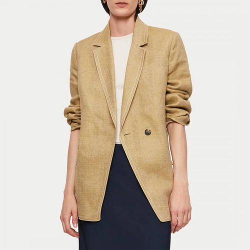 Camel Linen Blazer - Jigsaw - Modalova