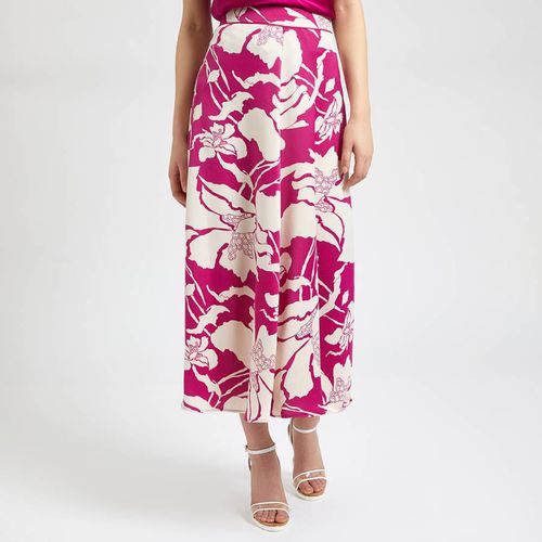 Pink Tuffo Floral Print Midi Skirt - Max&Co. - Modalova