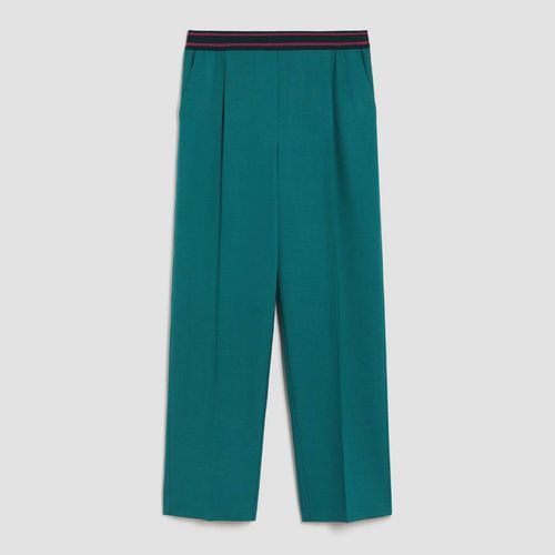 Green Turchese Wool Blend Trouser - Max&Co. - Modalova