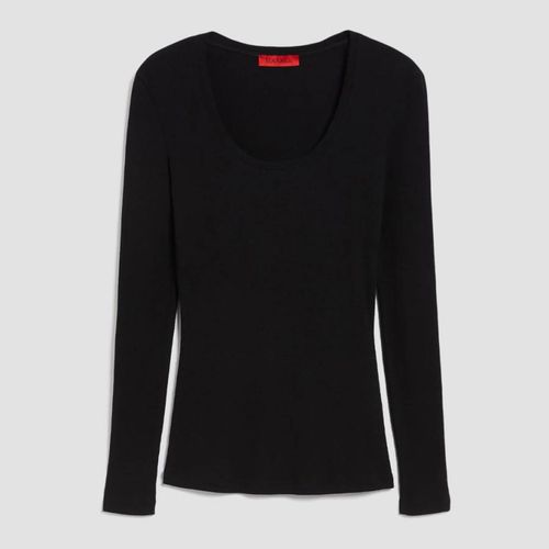 Black Cremona Cotton Blend Top - Max&Co. - Modalova