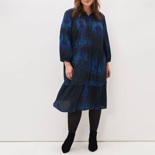 Blue Charlotte Snake Print Dress - Phase Eight - Modalova