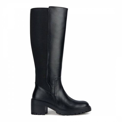 Black Damiana Leather Long Boots - Geox - Modalova