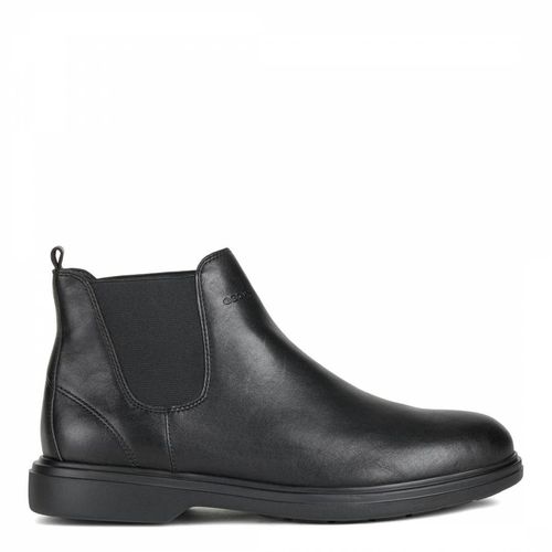 Black Ottavio Leather Ankle Boots - Geox - Modalova