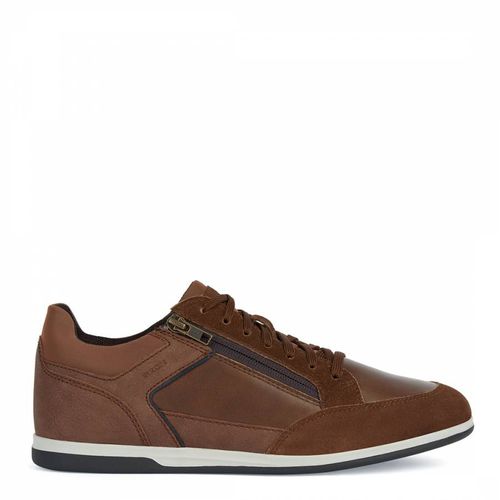 Brown Cotto Renan Leather Trainers - Geox - Modalova