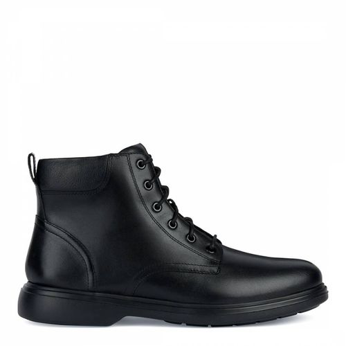 Black Ottavio Leather Ankle Boots - Geox - Modalova