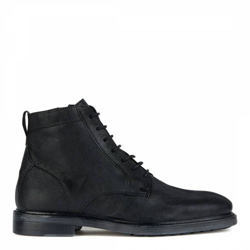 Black Aurelio Leather Ankle Boots - Geox - Modalova