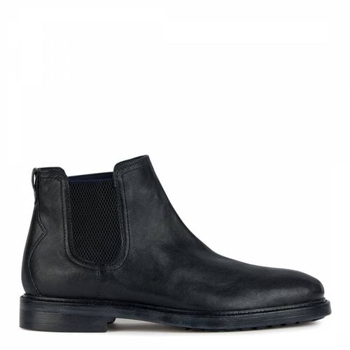 Black Aurelio Leather Ankle Boots - Geox - Modalova