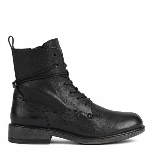 Black Catria Leather Ankle Boots - Geox - Modalova